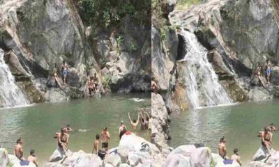 Uttarakhand news: Tourists are getting feeling like Goa beach on Kwarala river champawat| Champawat Water fall