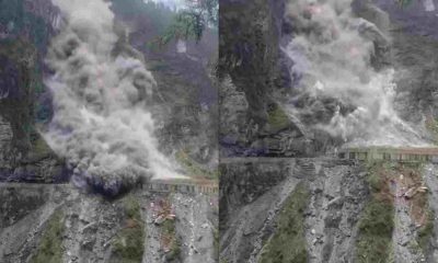 Uttarakhand news:today landslide in patalganga Chamoli badrinath highway|landslide|highway closed