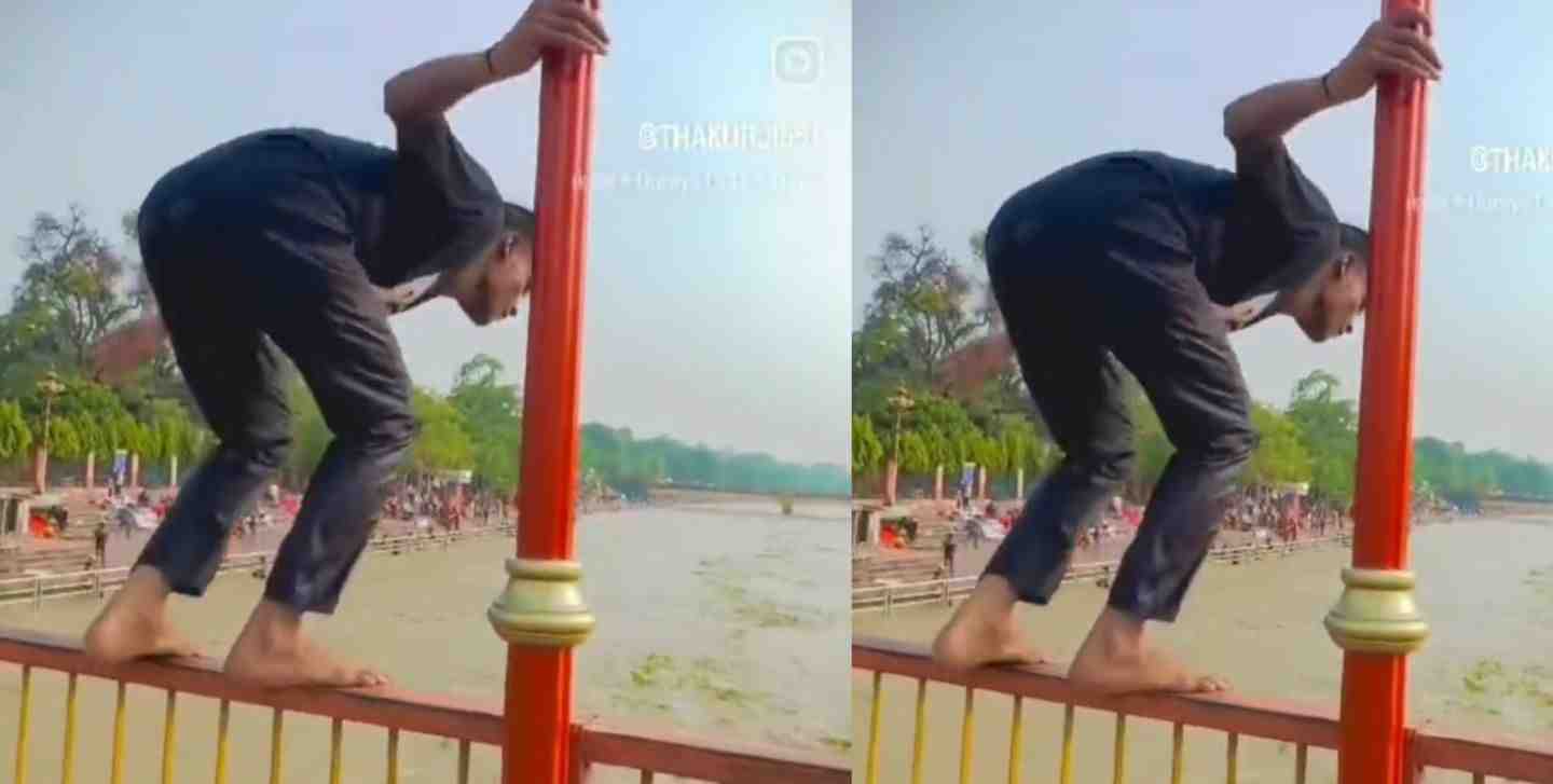 Uttarakhand news:Instagram reel viral in 2 boys of haridwar ganga river|haridwar news|viral video