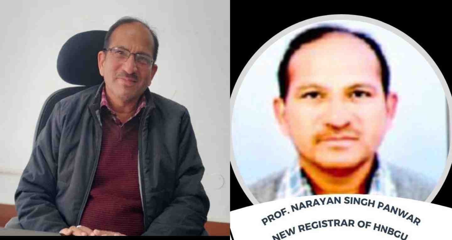 Uttarakhand news: professor Narayan Singh Panwar NS became registrar of HNB university