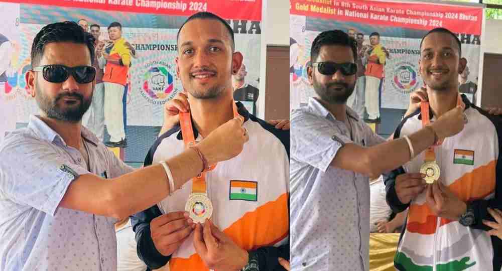 Chetan Bhatt of haldwani asia Karate Championship