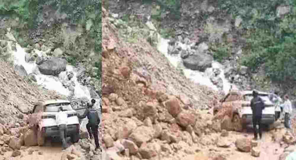 Badrinath Highway landslide news chamoli uttarakhand