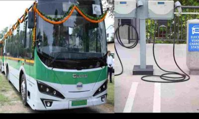 Uttarakhand Roadways electric bus charging station