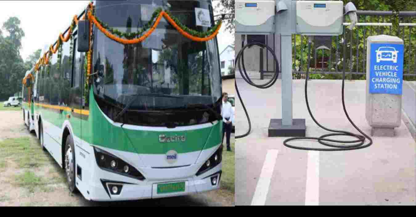 Uttarakhand Roadways electric bus charging station