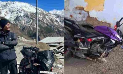 YouTuber Yash prajapati uk14 vlogs bike accident rishikesh