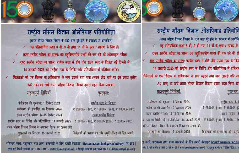 National Meteorological Olympiad competition