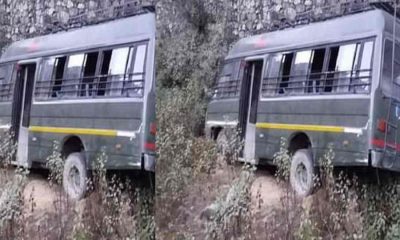 Badrinath highway Chamoli army bus accident today