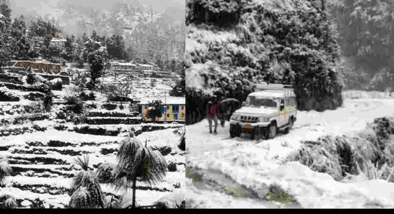 Uttarakhand snowfall 2024