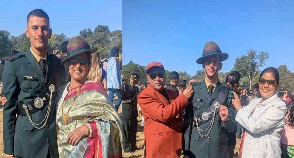 Nipun Kharayat didihat Pithoragarh ima dehradun passing out parade Indian army officer