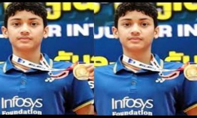 Player Aditya Negi dehradun Junior International Badminton Tournament