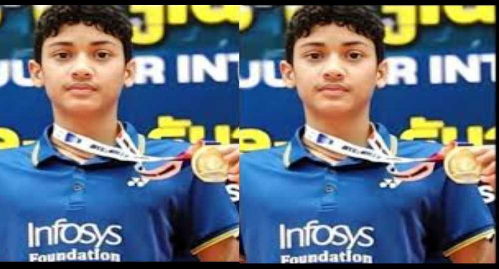 Player Aditya Negi dehradun Junior International Badminton Tournament