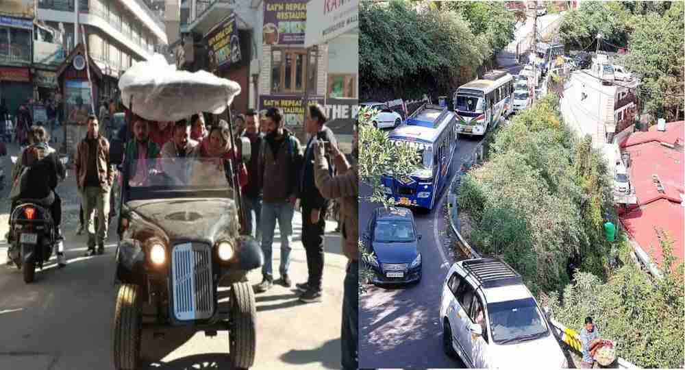 Mussoorie tourist new year traffic plan