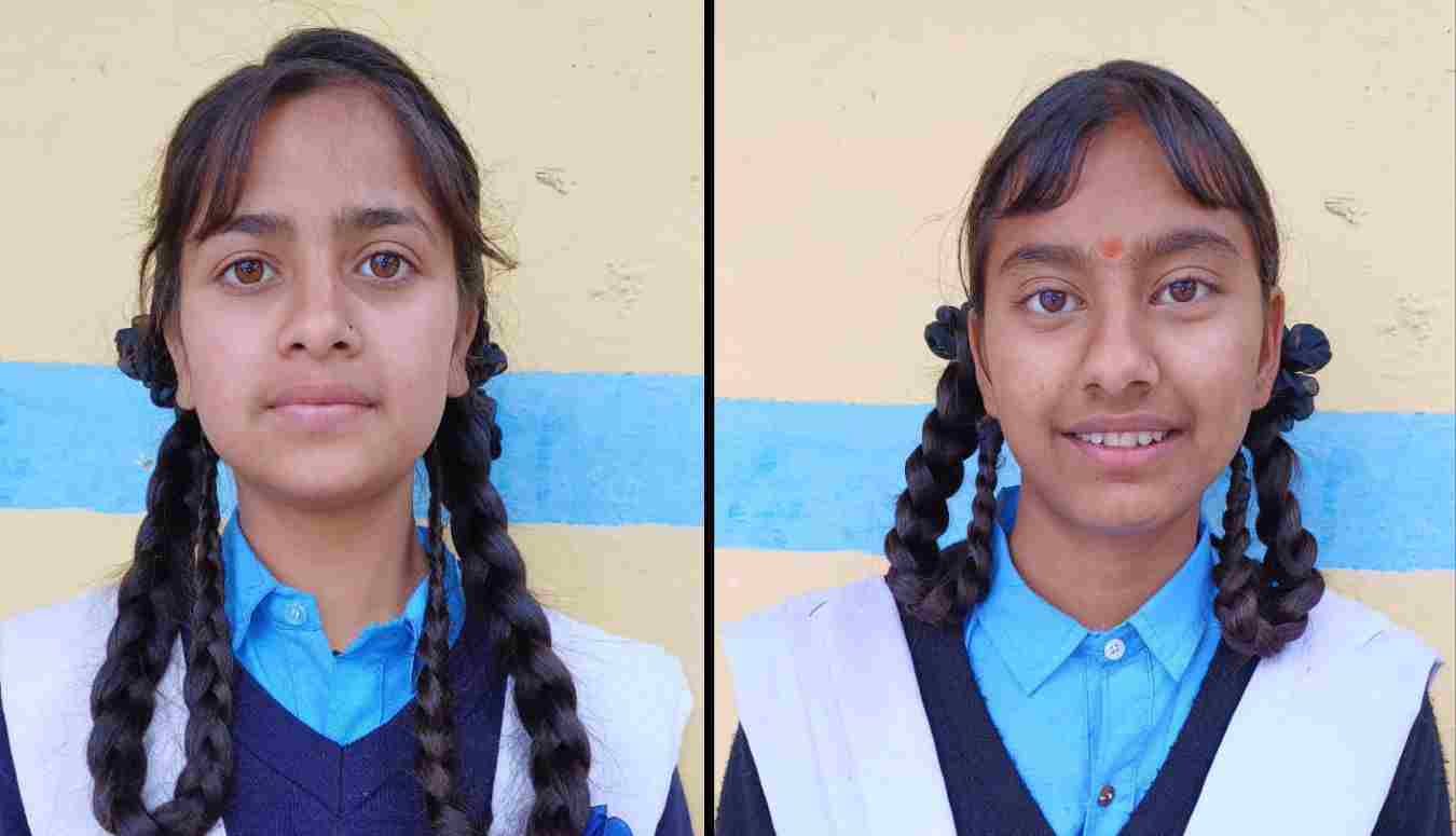 Ayesha Jahan and Meenakshi Mehra GIC Kulsibi school Ranikhet almora