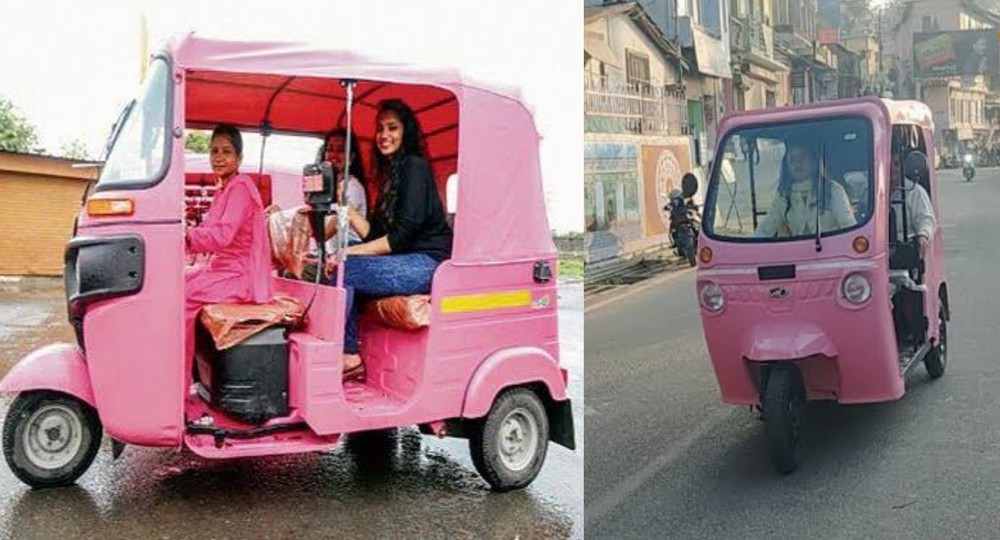 almora pink e-rickshaw uttarakhand