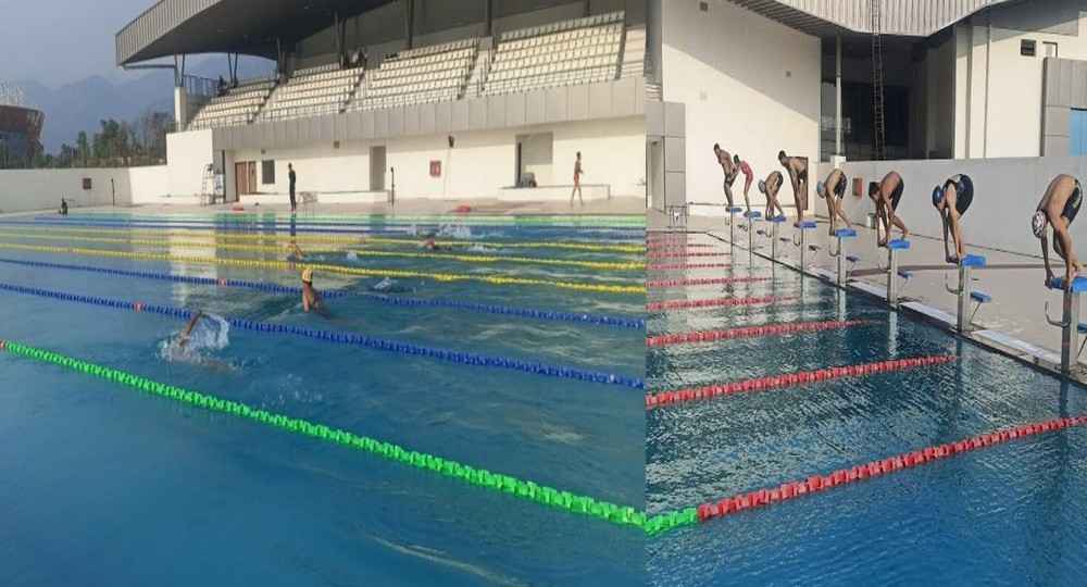 Haldwani all weather swimming pool gaulapar stadium