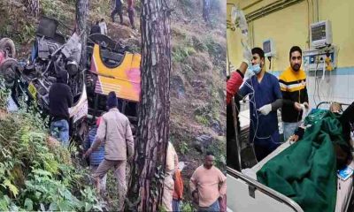 Pauri Garhwal bus accident road today