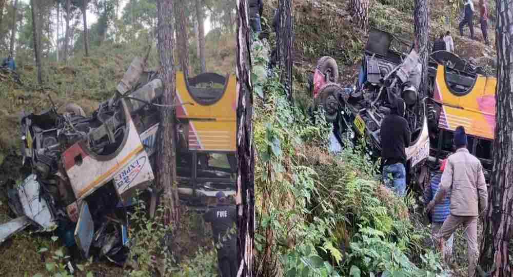 pauri garhwal bus accident latest news reason today