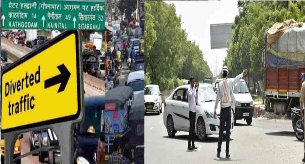 Haldwani traffic route divert plan today