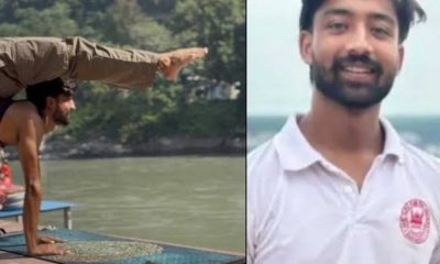 Anurag Saini Shri Guru Ram Rai University student Dehradun national yoga Competition