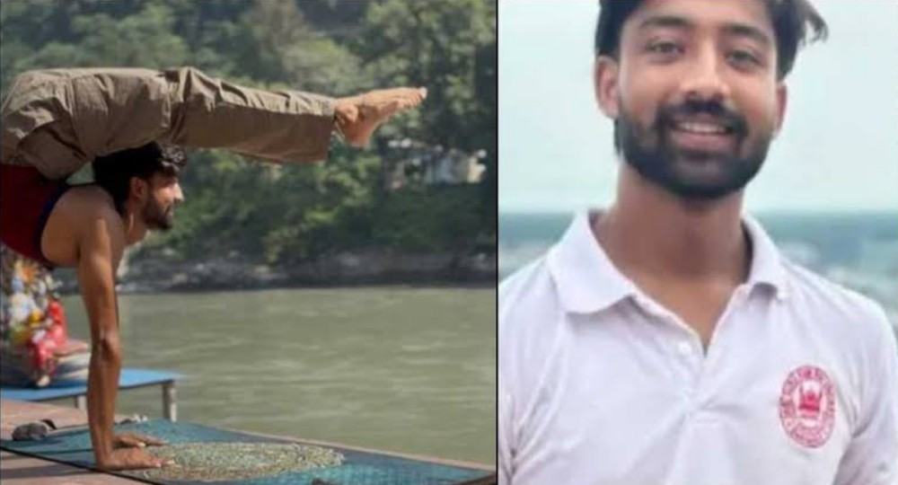 Anurag Saini Shri Guru Ram Rai University student Dehradun national yoga Competition
