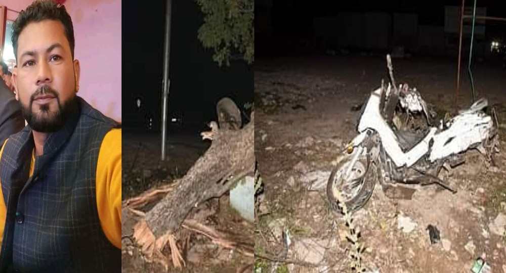 sagar Negi Haldwani scooty car accident news today