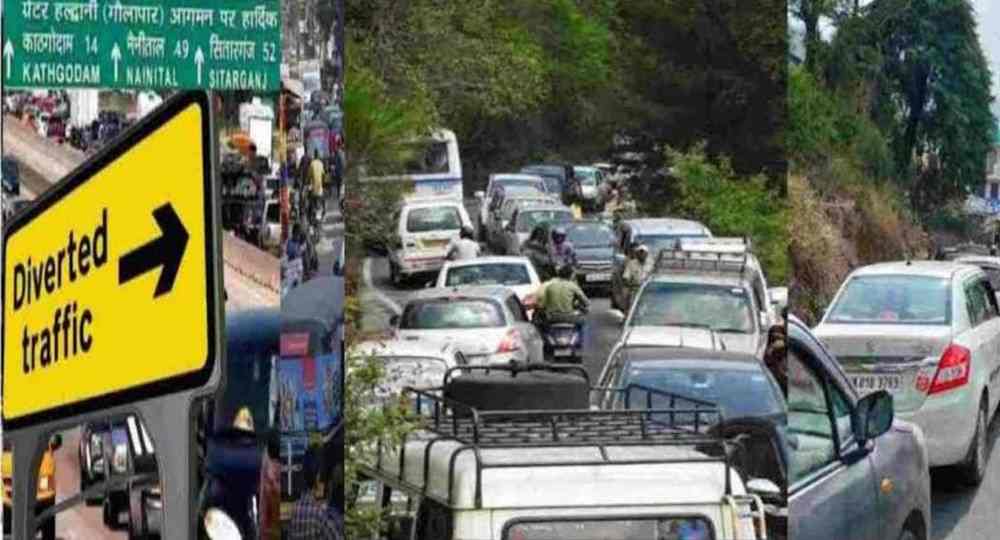 Haldwani traffic route divert plan today