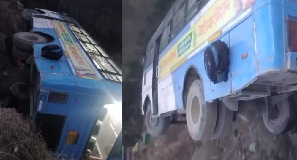 Uttarkashi bus accident today (Mori block jakholi):