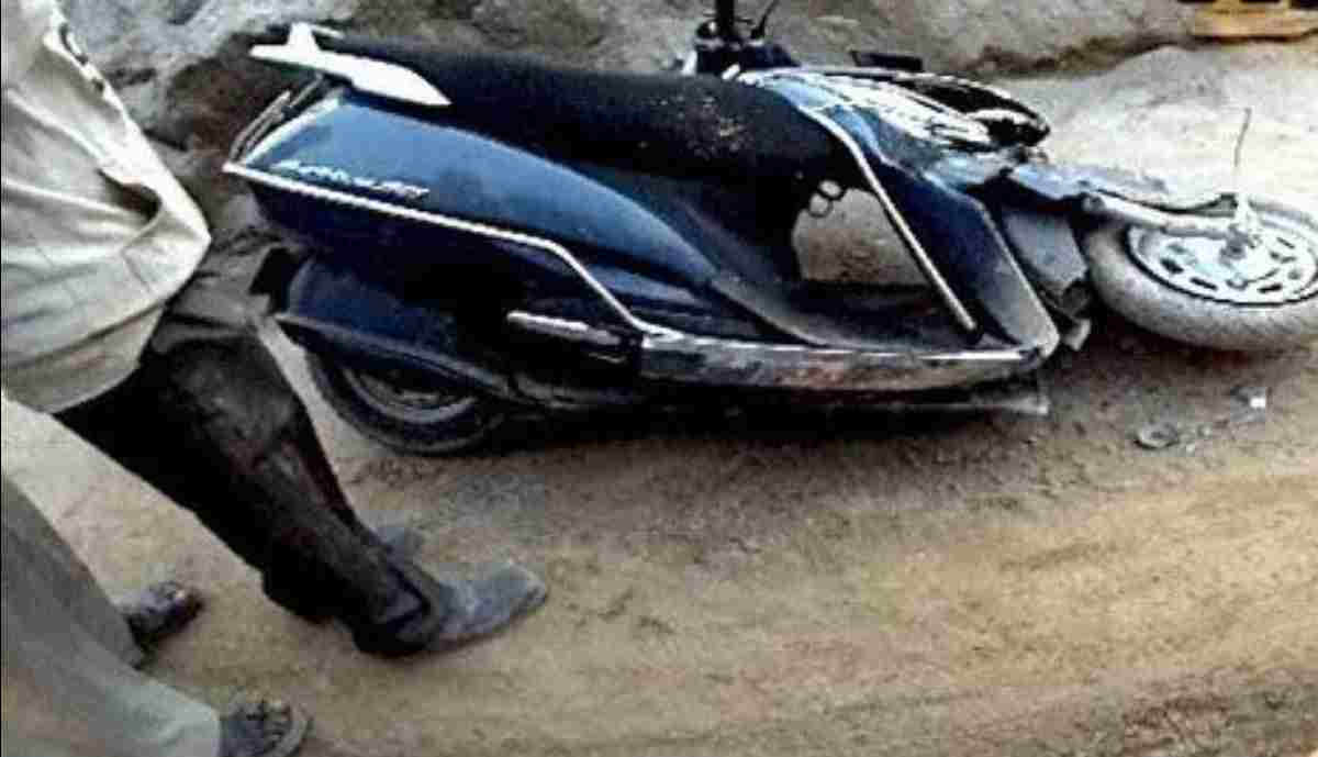 Haldwani scooty accident News