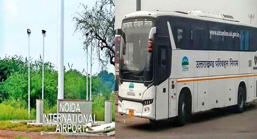 Noida Airport to uttarakhand roadways bus