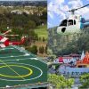 Kainchi Dham Roof top helipad helicopter heli service