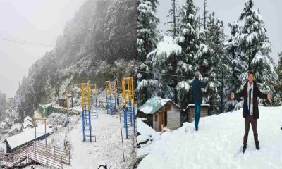 Uttarakhand snowfall places Dhanaulti Snowfall 2025