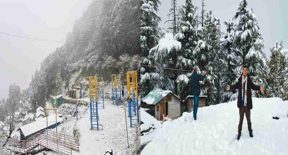 Uttarakhand snowfall places Dhanaulti Snowfall 2025