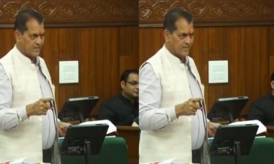 Cabinet minister Premchand Aggarwal assembly session