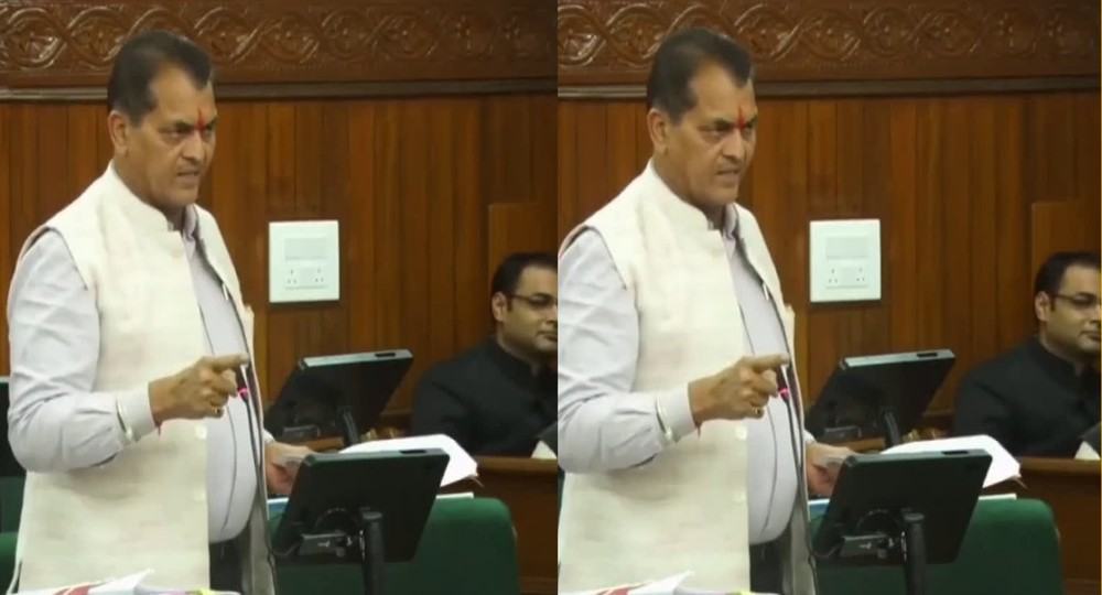 Cabinet minister Premchand Aggarwal assembly session