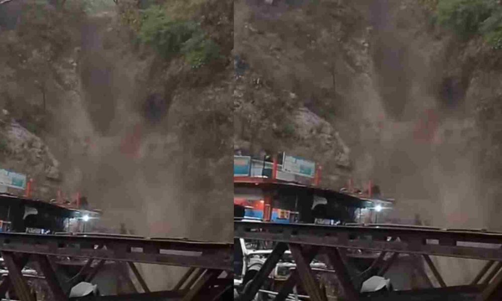 Chamoli cloud burst nandprayag Badrinath highway