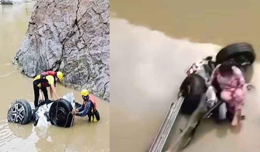 Uttarakhand news: Devprayag Thar Accident Tehri Garhwal in alakanda river five people missing sdrf rescue continue