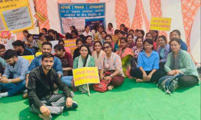 Uttarakhand LT selected teachers started indefinite strike regarding appointment