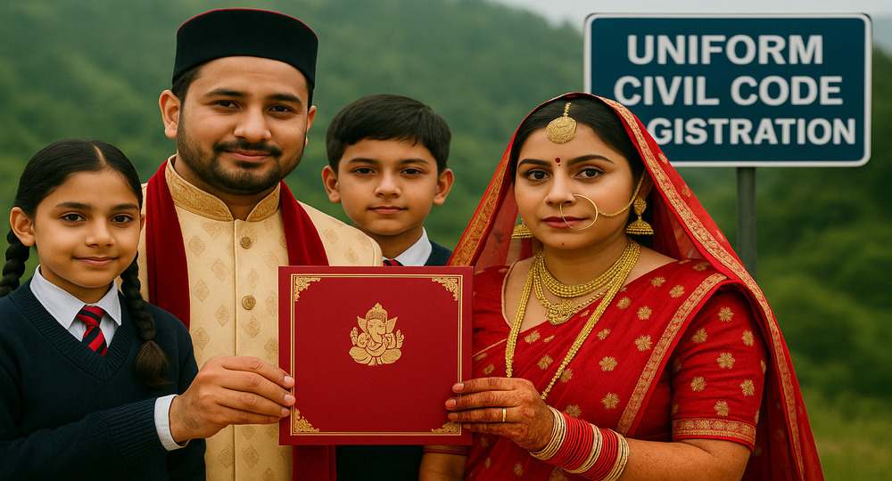 Pithoragarh UCC registration marriage card printed uttarakhand uniform civil code