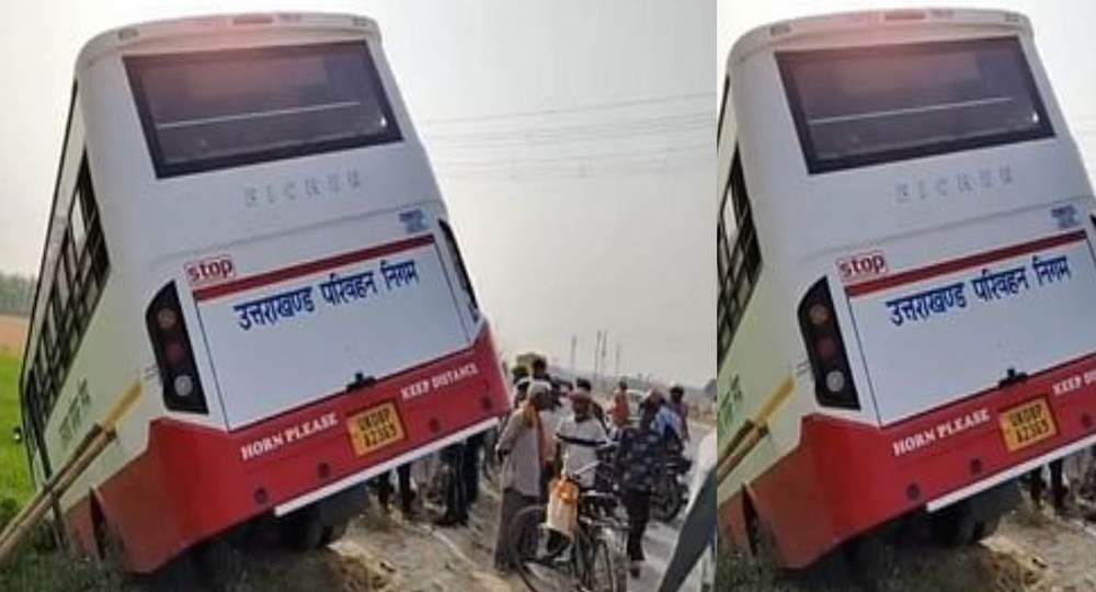 Rudrapur highway roadways bus accident: