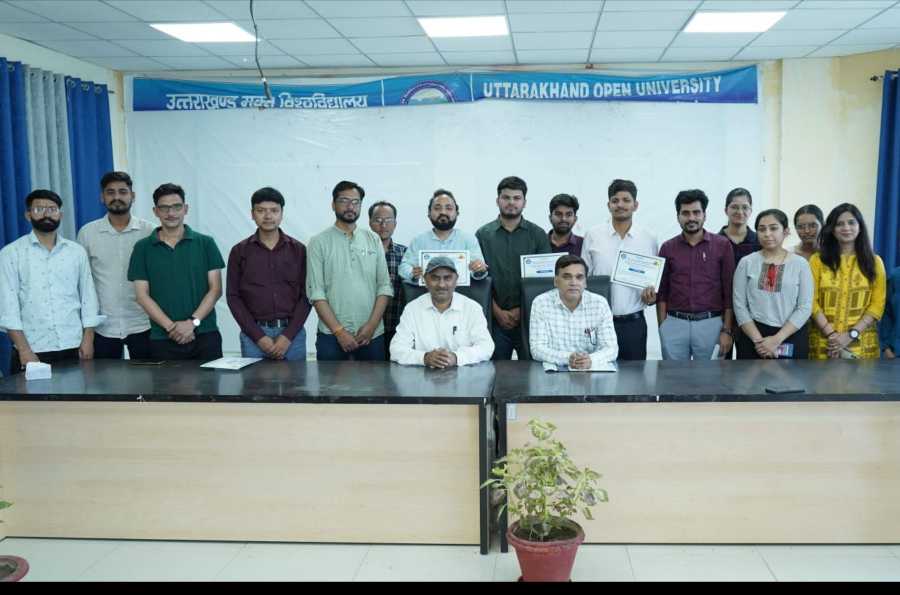 Haldwani: MAJMC students 4 day's workshop completed for dissertation in UOU