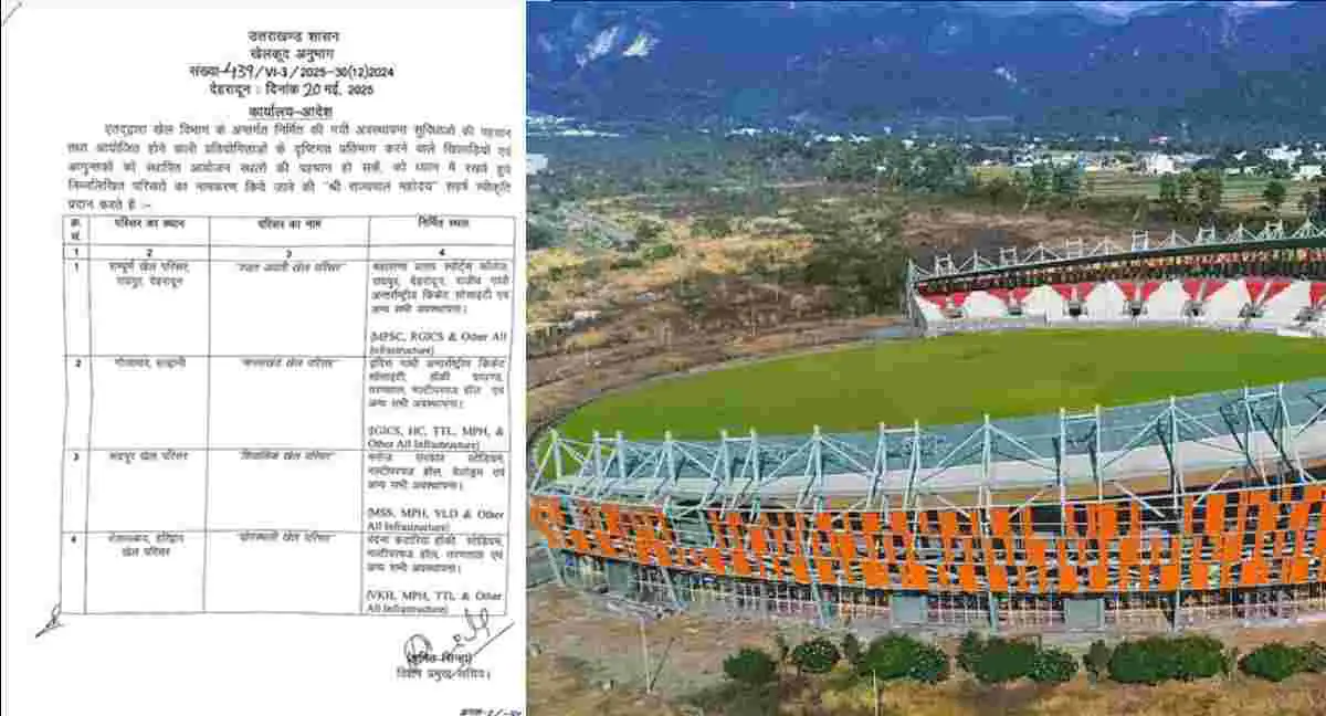 Uttarakhand sports ground Name Has been changed igi golapar