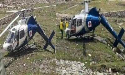 Uttarakhand news today: helicopter air Heli ambulance of rishikesh aiims crash in kedarnath.