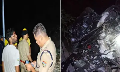 Uttarakhand news today: 2 died car fell into ditch accident in Mussoorie road.