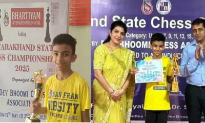 Uttarakhand: player Abhineet Sinha of Dehradun National Chess Championship.