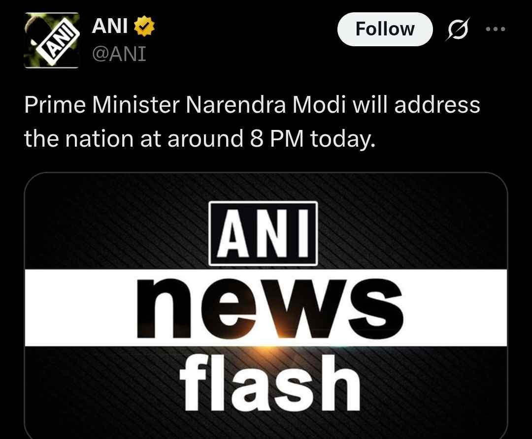 PM Narendra Modi will address to nation operation Sindoor