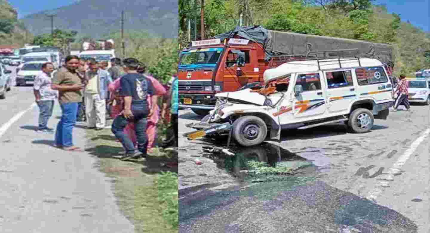 Uttarakhand news: Badrinath Highway Accident News truck and max vehicle
