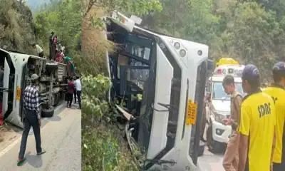 Tehri Garhwal bus accident today