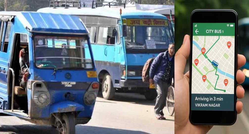 Dehradun public transport mobile app location tracker