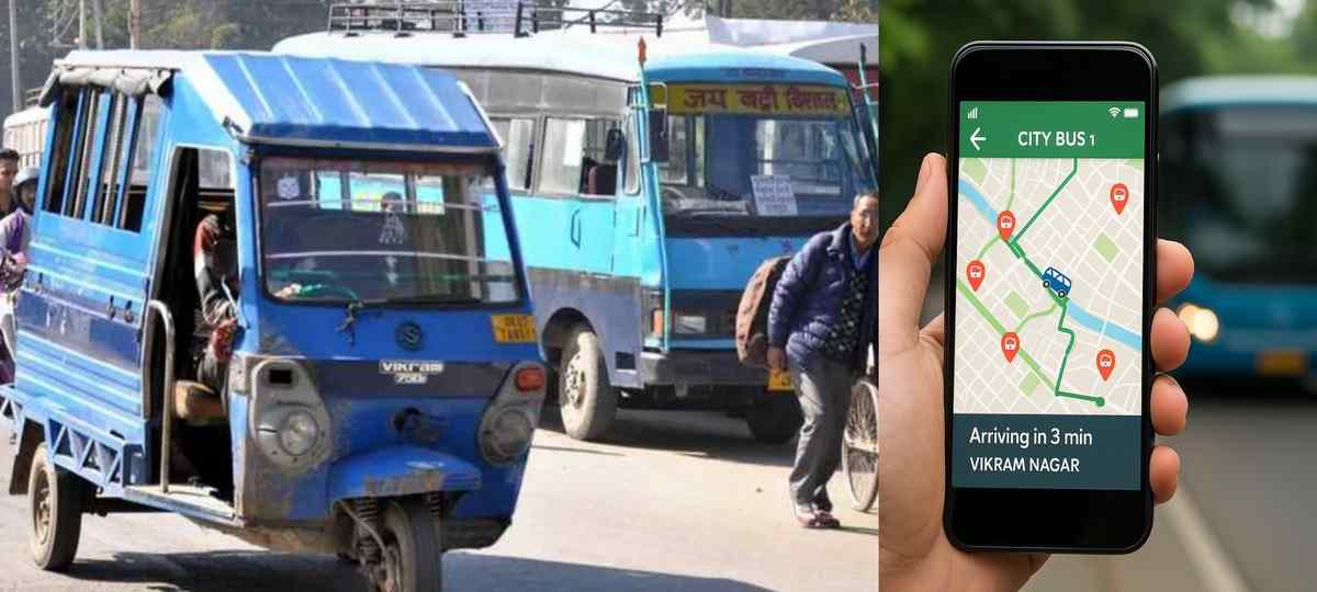 Dehradun public transport mobile app location tracker