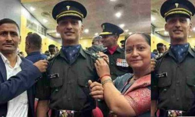 Uttarakhand news: Nikhil Chand of Khatima bichwa became a lieutenant in Indian Army